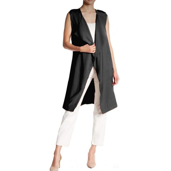 Elodie Other - ELODIE | Black Sleeveless Duster
